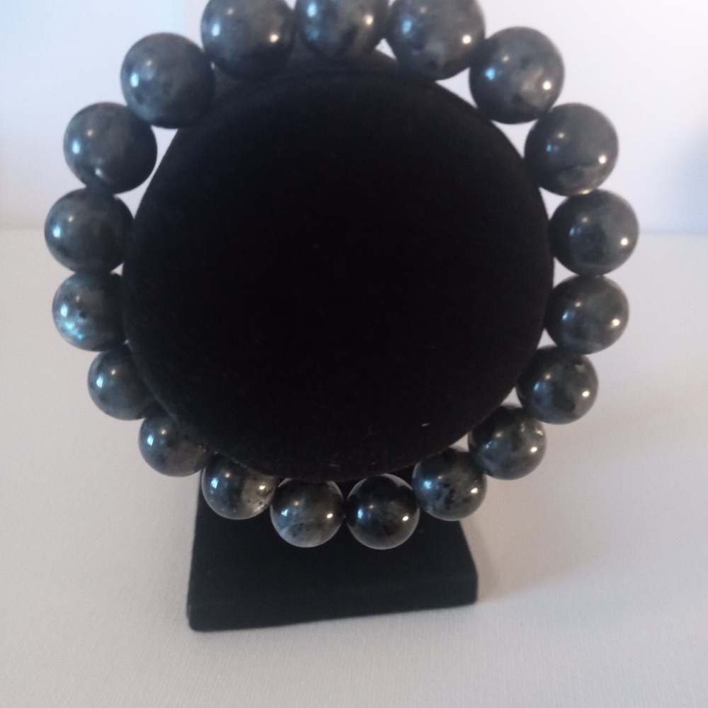 10mm Labradorite Beaded Bracelet